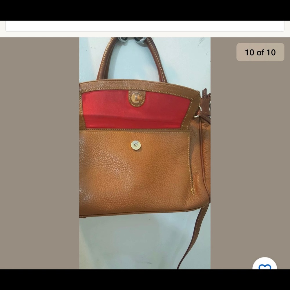 Dooney & Bourke caramel Tan Camel Pebble Leather - Picture 4 of 10
